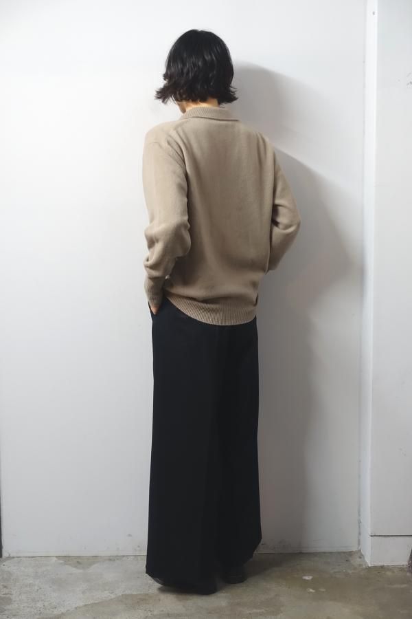 ssstein(シュタイン)/EXTRA FINE WOOL KNIT SKIPPER LS/BEIGE ssstein(シュタイン)/EXTRA FINE WOOL KNIT SKIPPER LS/BEIGE