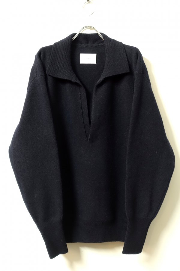 ssstein(シュタイン)/EXTRA FINE WOOL KNIT SKIPPER LS/DARK NAVY 通販 取り扱い-CONCRETE  RIVER