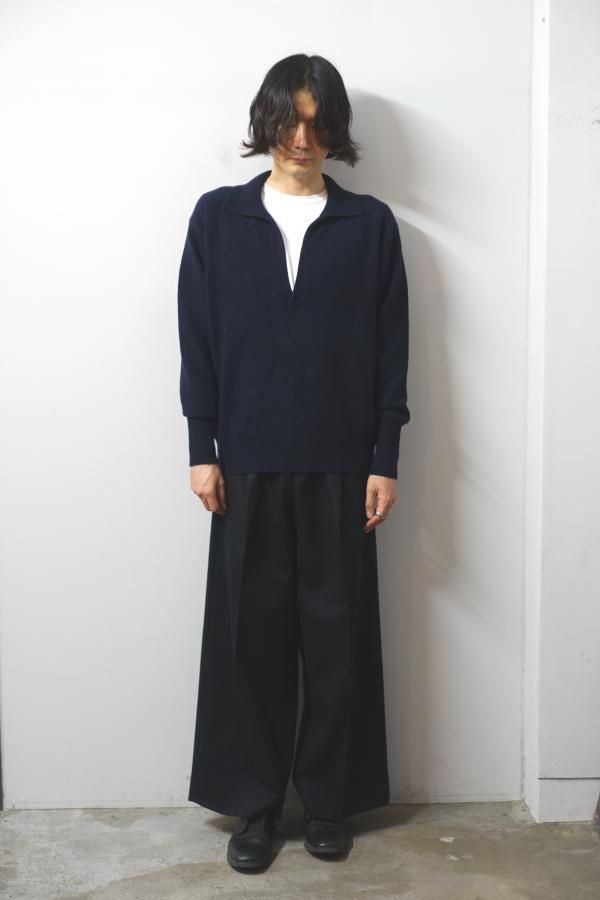 ssstein(シュタイン)/EXTRA FINE WOOL KNIT SKIPPER LS/DARK