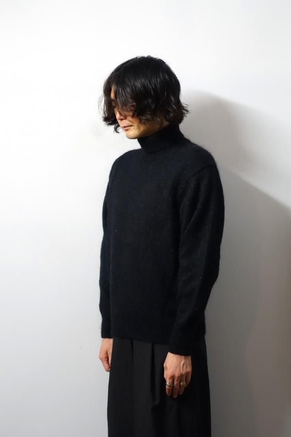 ssstein(シュタイン)/MOHAIR GLITTER KNIT TURTLE NECK LS/BLACK