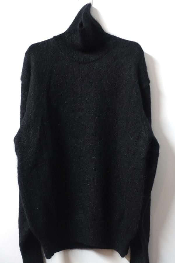 ssstein(シュタイン)/MOHAIR GLITTER KNIT TURTLE NECK LS/BLACK ssstein(シュタイン)/MOHAIR GLITTER KNIT TURTLE NECK LS/BLACK