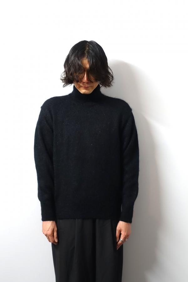 ssstein(シュタイン)/MOHAIR GLITTER KNIT TURTLE NECK LS/BLACK 通販 取り扱い-CONCRETE  RIVER