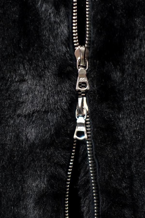 ssstein(シュタイン)/ACRYLIC FUR JACKET/BLACK CONCRETE RIVER
