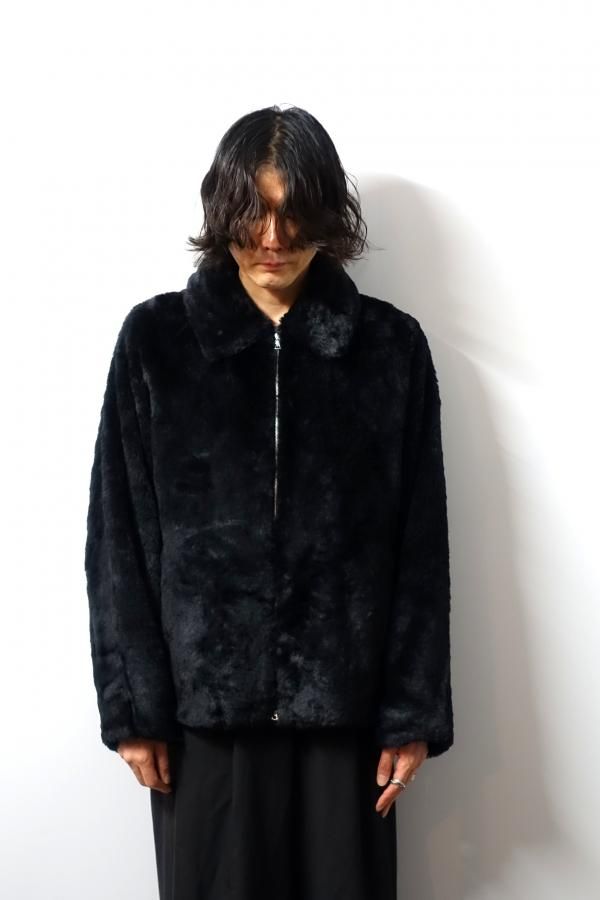 ssstein(シュタイン)/ACRYLIC FUR JACKET/BLACK CONCRETE RIVER