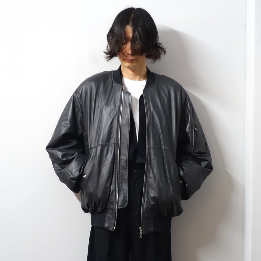 <img class='new_mark_img1' src='https://img.shop-pro.jp/img/new/icons13.gif' style='border:none;display:inline;margin:0px;padding:0px;width:auto;' />ssstein(奿)/LEATHER FLIGHT JACKET/DARK CHARCOAL