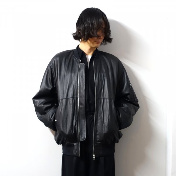 ssstein(シュタイン)/LEATHER FLIGHT JACKET/BLACK CONCRETE RIVER/ 取扱い,通販