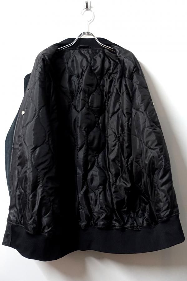 ssstein(シュタイン)/LEATHER FLIGHT JACKET/BLACK CONCRETE