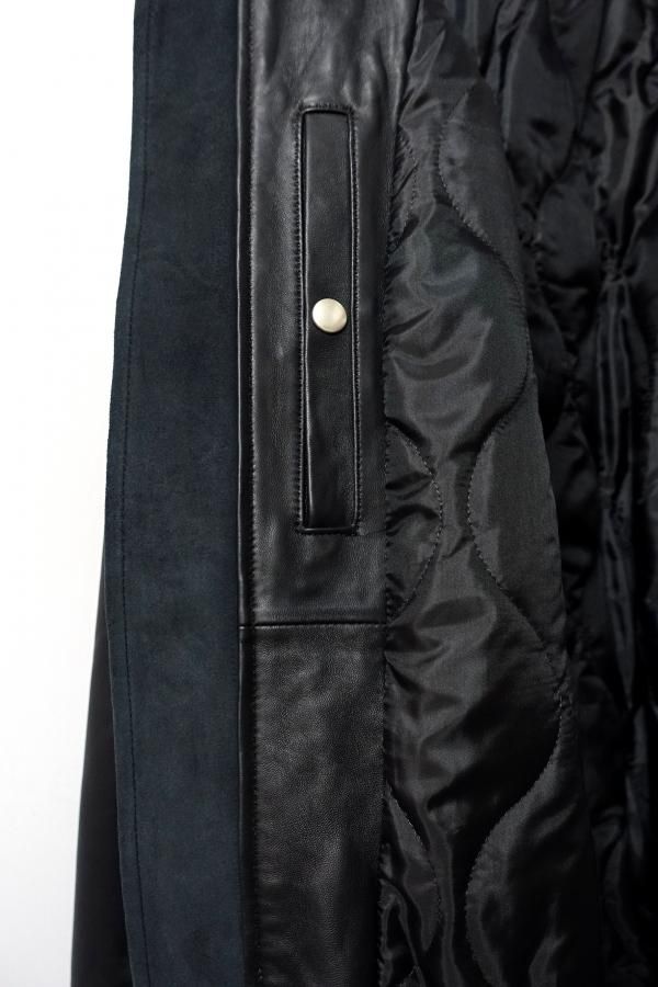 ssstein(シュタイン)/LEATHER FLIGHT JACKET/BLACK CONCRETE