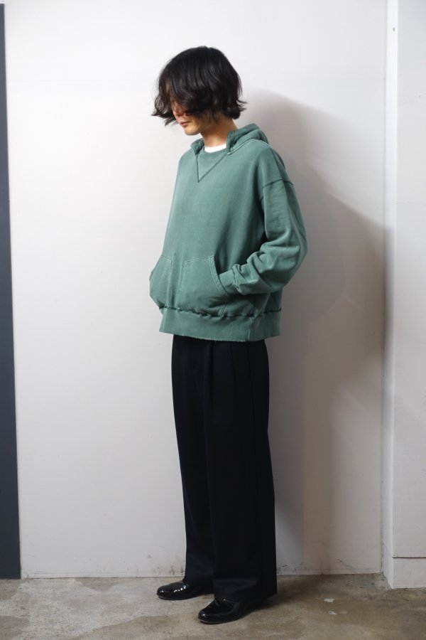 URU(ウル)/1 TUCK PANTS/NAVY 通販 取り扱い-CONCRETE RIVER