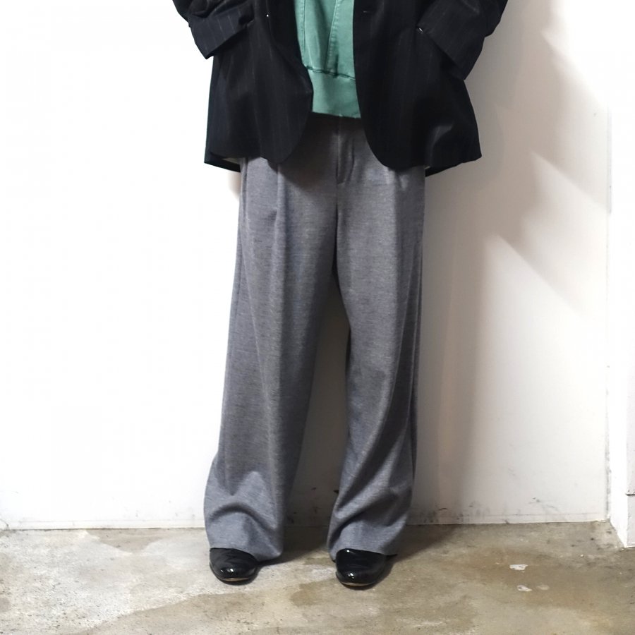 URU()/1 TUCK PANTS/GRAY