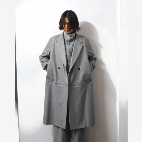 ETHOSENS(エトセンス)/Flannel 3way coat/Light gray 通販 取り扱い-CONCRETE RIVER