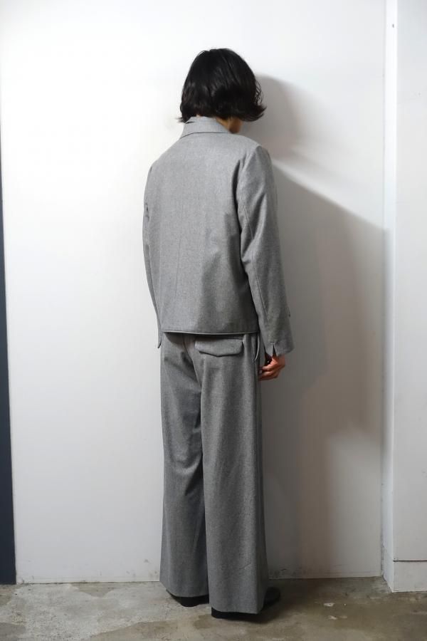 ETHOSENS(エトセンス)/Flannel 3way coat/Light gray 通販