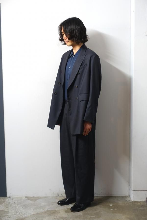 URU / ウル】 WOOL GLEN CHECK | DOUBLE BREASTED JACKET