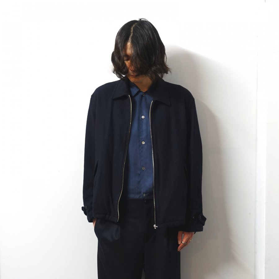 <img class='new_mark_img1' src='https://img.shop-pro.jp/img/new/icons13.gif' style='border:none;display:inline;margin:0px;padding:0px;width:auto;' />URU()/ZIP UP BLOUSON/NAVY