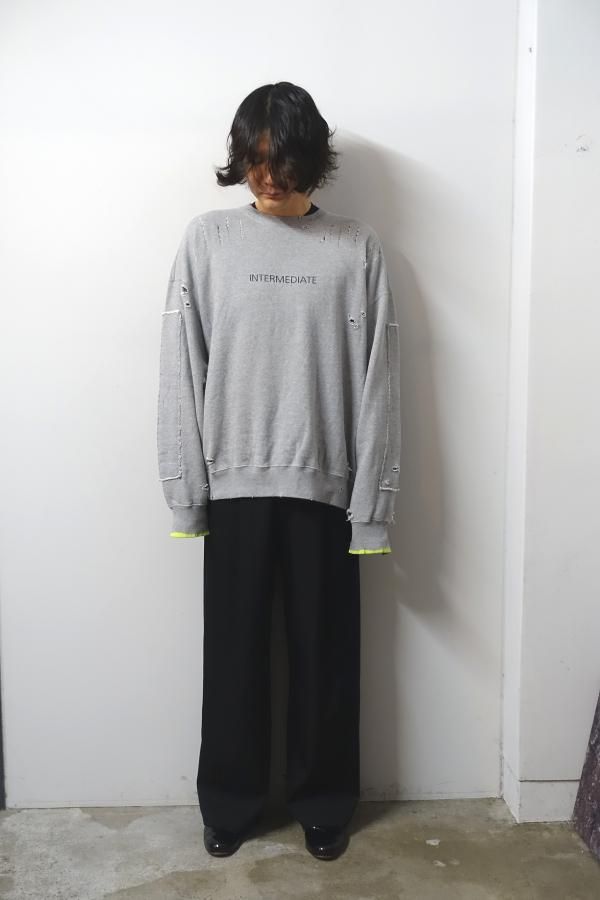 ssstein(シュタイン)/TWIST SEAM WIDE EASY TROUSERS/BLACK 通販