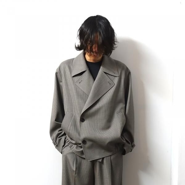 ssstein(シュタイン)/DOUBLE WEAVE HOUNDSTOOTH DOUBLE BREAST BLOUSON/HOUNDSTOOTH  通販 取り扱い-CONCRETE RIVER
