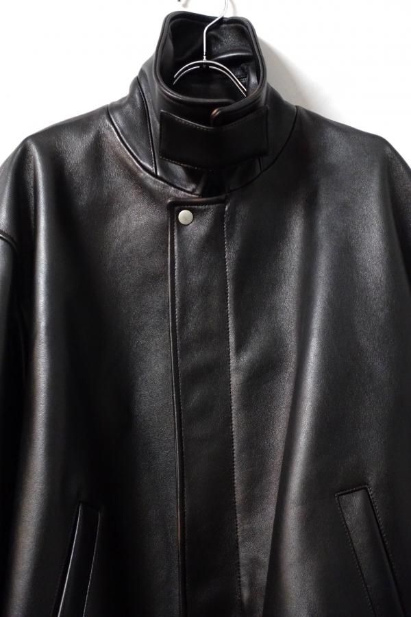 ssstein(シュタイン)/LEATHER ZIP SHORT JACKET/DARK BROWN ssstein(シュタイン)/LEATHER ZIP SHORT JACKET/DARK BROWN