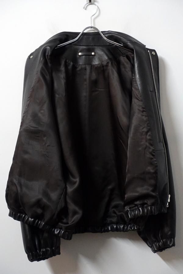 ssstein(シュタイン)/LEATHER ZIP SHORT JACKET/DARK BROWN