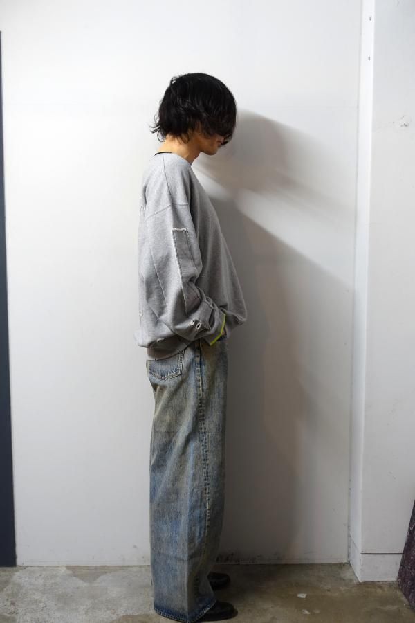 ssstein(シュタイン)/TWIST SEAM BAGGY VINTAGE DENIM JEANS/INDIGO
