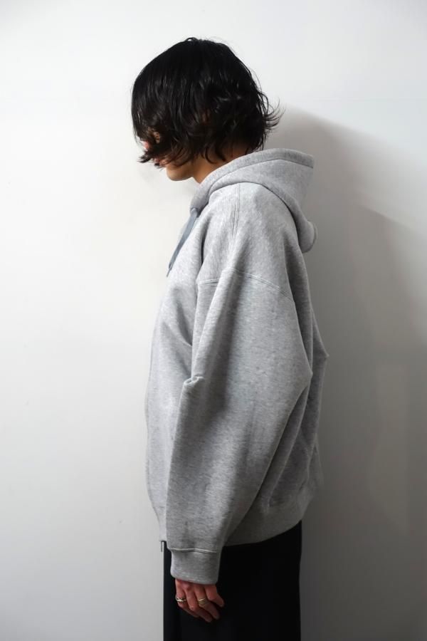 ssstein(シュタイン)/COTTON DOUBLE KNIT TUCKED ZIP HOODY/TOP