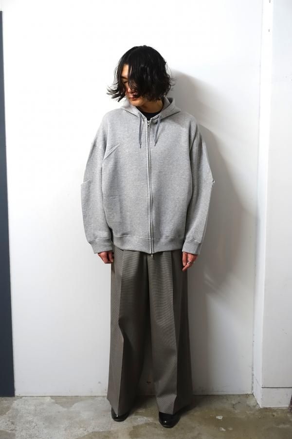 ssstein(シュタイン)/COTTON DOUBLE KNIT TUCKED ZIP HOODY/TOP ssstein(シュタイン)/COTTON DOUBLE KNIT TUCKED ZIP HOODY/TOP