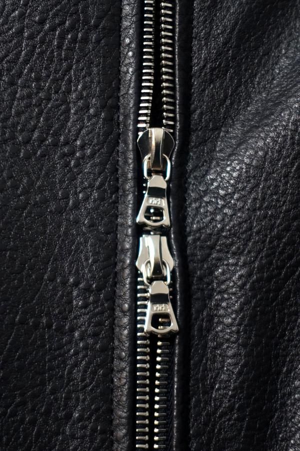 ssstein(シュタイン)/SHRUNK LEATHER ZIP SHORT JACKET/DARK