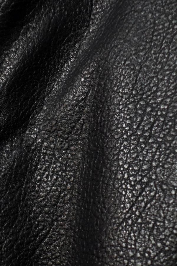 ssstein(シュタイン)/SHRUNK LEATHER ZIP SHORT JACKET/DARK