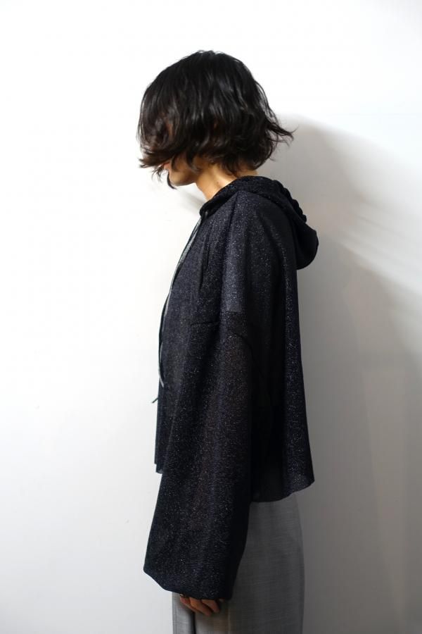 SHINYAKOZUKA(シンヤコヅカ)/SHORT GIANT HOODIE/BLACK 通販 取り扱い