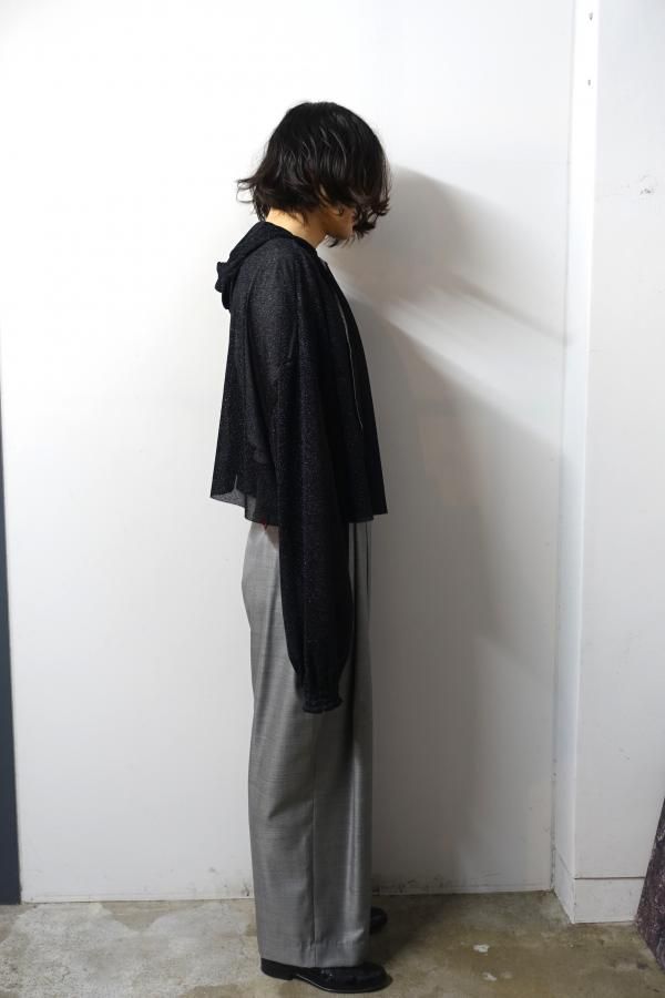 SHINYAKOZUKA(シンヤコヅカ)/SHORT GIANT HOODIE/BLACK 通販 取り扱い