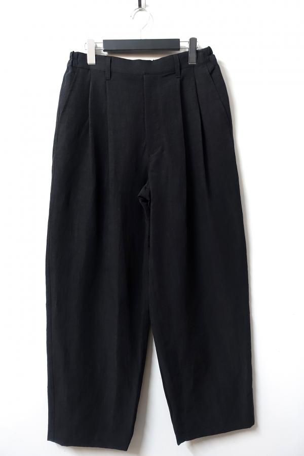 ○ssstein（シュタイン）EASYWIDETROUSERS ★M★black ssstein(シュタイン)/LI/NY POPLIN WIDE EASY TROUSERS/BLACK