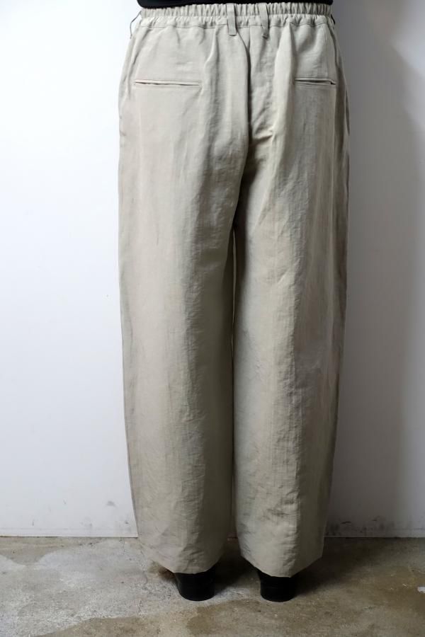 ssstein(シュタイン)/LI/NY POPLIN WIDE EASY TROUSERS/BEIGE