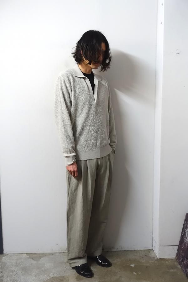 ssstein(シュタイン)/LI/NY POPLIN WIDE EASY TROUSERS/BEIGE
