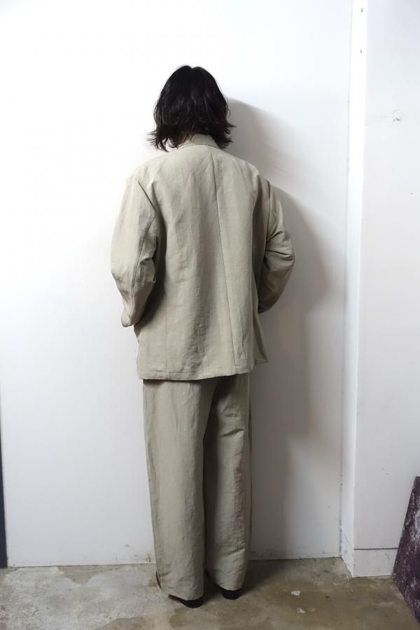 ssstein(シュタイン)/LI/NY POPLIN WIDE EASY TROUSERS/BEIGE