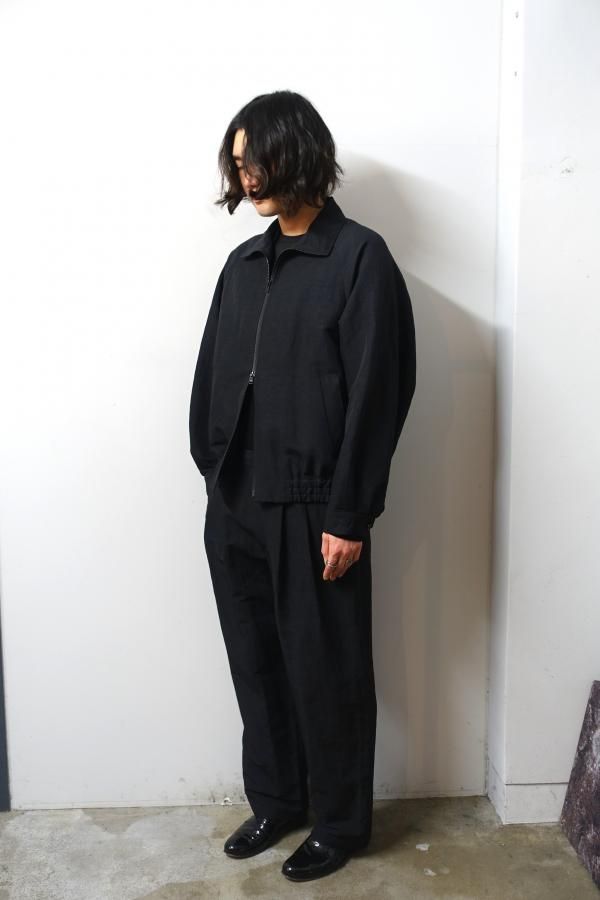 ssstein(シュタイン)/LI/NY POPLIN ZIP UP JACKET/BLACK 通販