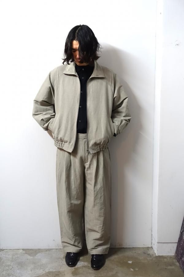 ssstein / シュタイン】W/SI SATIN ZIP UP SHORT JACKET - BLACK