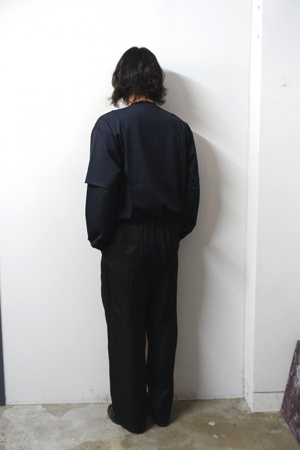 ssstein(シュタイン)/OVERSIZED LAYERED SLEEVE TEE/DARK NAVY ssstein(シュタイン)/OVERSIZED LAYERED SLEEVE TEE/DARK NAVY