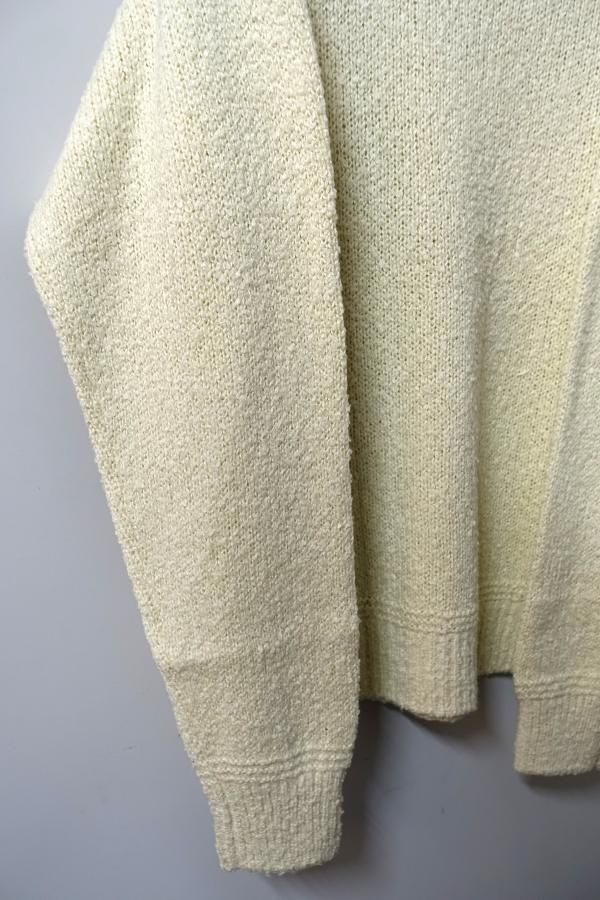 URU ウル URU(ウル)/CREW NECK KNIT/WHITE 通販 取り扱い-CONCRETE RIVER