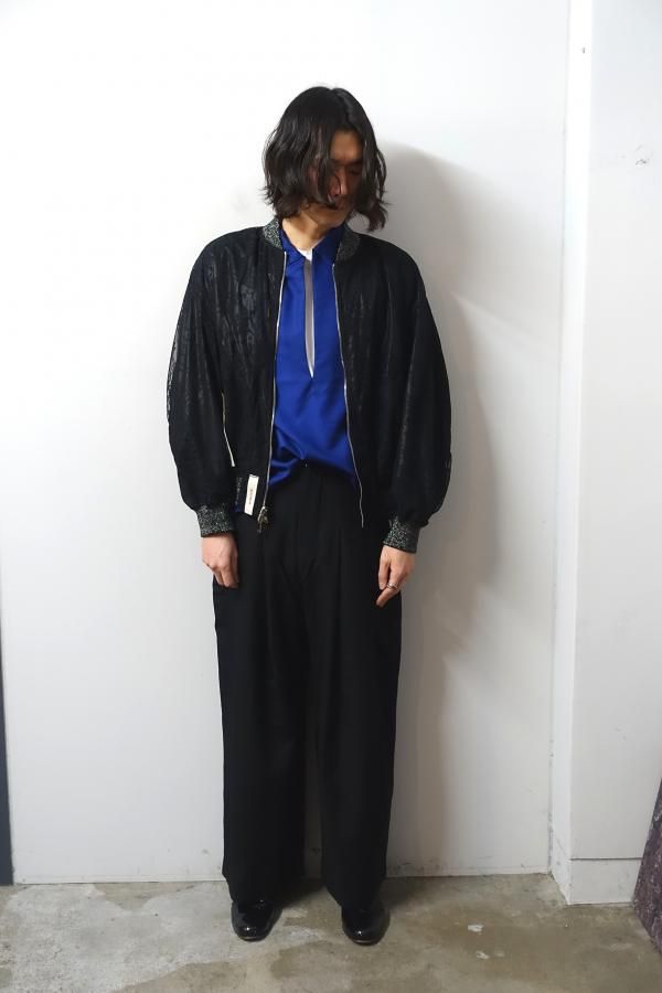 SHINYAKOZUKA(シンヤコズカ)/BOMBER AS CANVAS/COLOURLESS BLACK