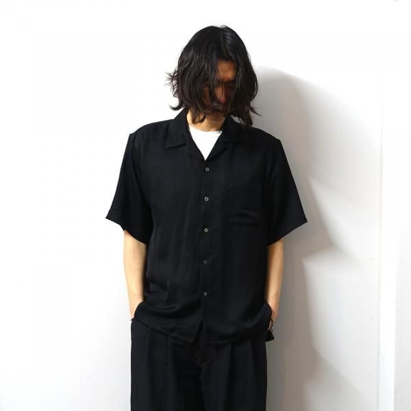うのにもお得な ssstein(シュタイン)/VIS/LI SS COLLAR OPEN OVERSIZED TWILL トップス