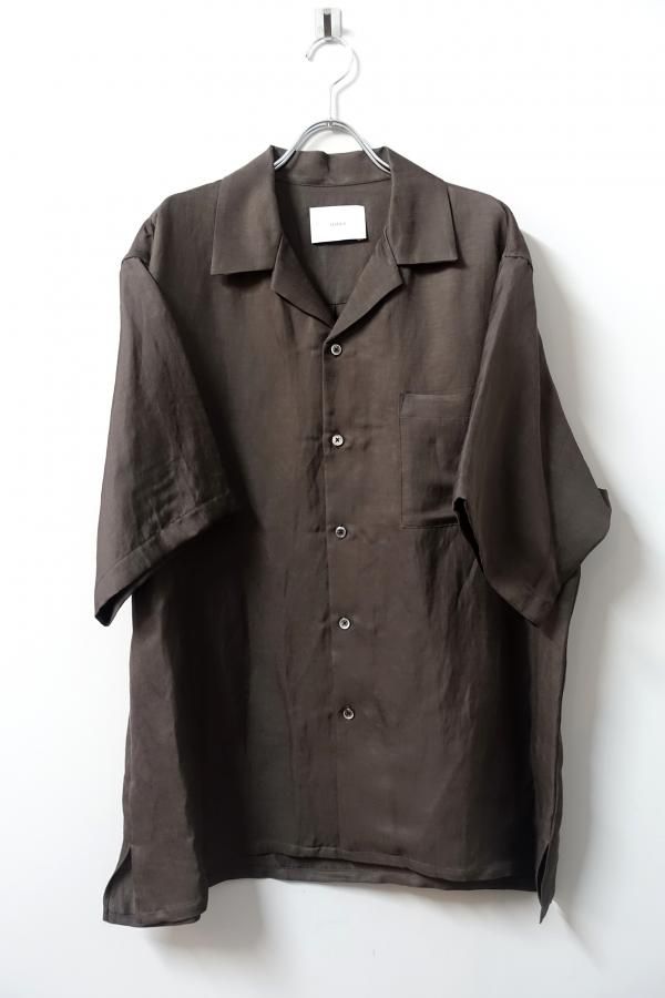stein OVERSIZED OPEN COLLAR SHIRT/Khaki