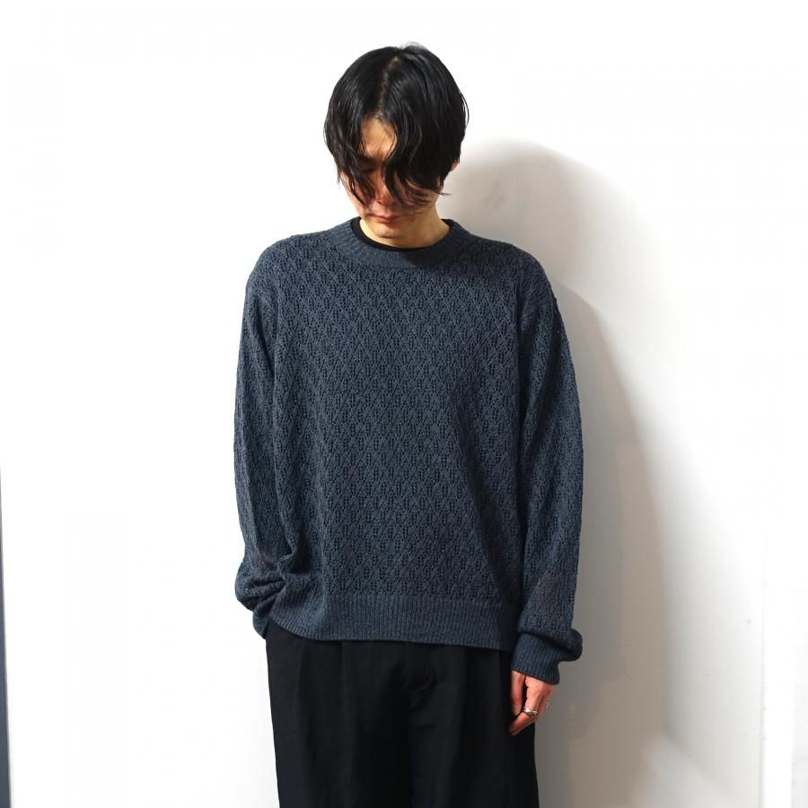 URU(ウル)/CREW NECK KNIT/LAVENDER 通販 取り扱い-CONCRETE RIVER