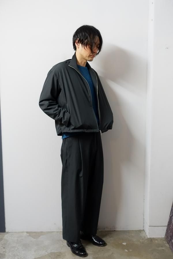 URU(ウル)/1 TUCK PANTS/CHARCOAL 通販 取り扱い-CONCRETE RIVER