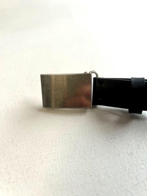 ssstein Leather Belt(PLAIN BUCKLE)　ベルト ssstein(シュタイン)/LEATHER BELT (PLAIN BUCKLE)/BLACK 通販
