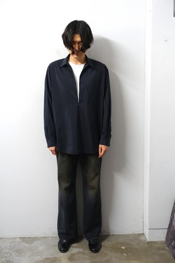 【新品】stein OVERSIZED NYLON MILITARY SHIRT stein oversized nylon military shirt（stein Oversized Nylon