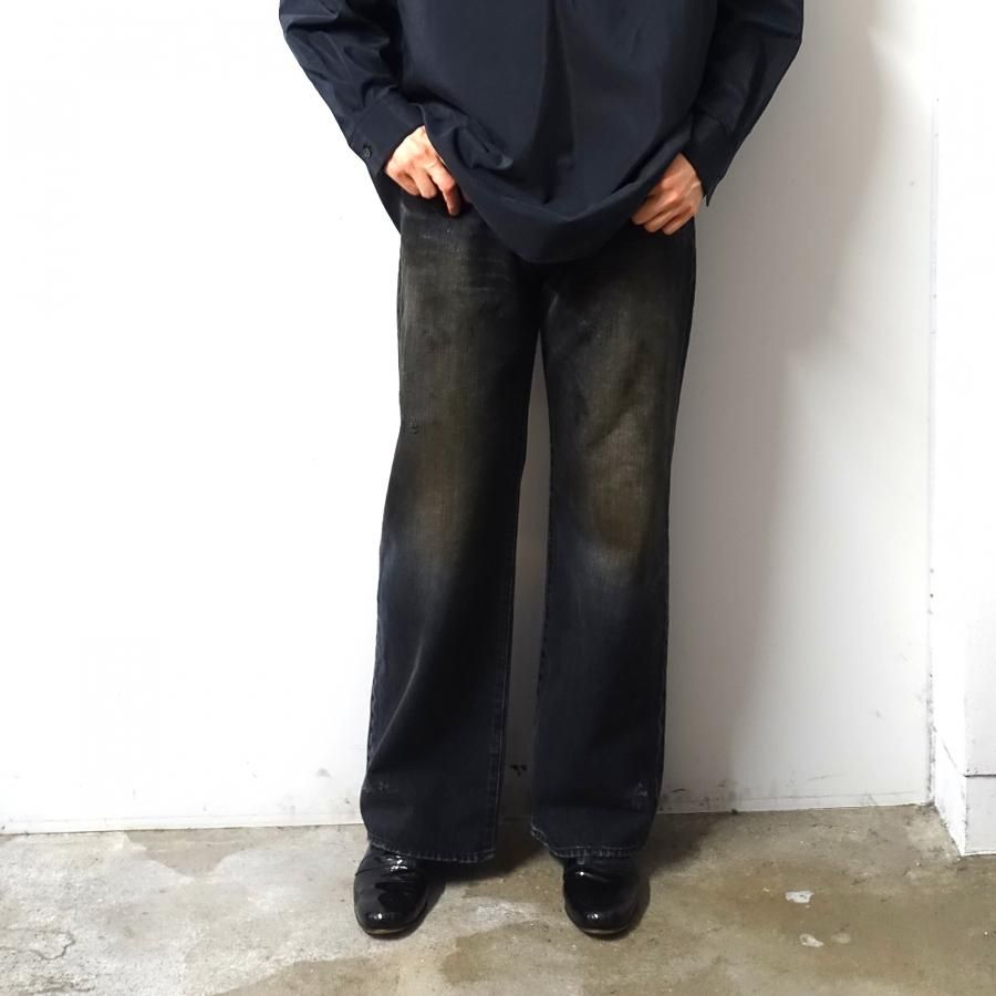<img class='new_mark_img1' src='https://img.shop-pro.jp/img/new/icons13.gif' style='border:none;display:inline;margin:0px;padding:0px;width:auto;' />ssstein(奿)/FLARE DENIM JEANS/BLACK