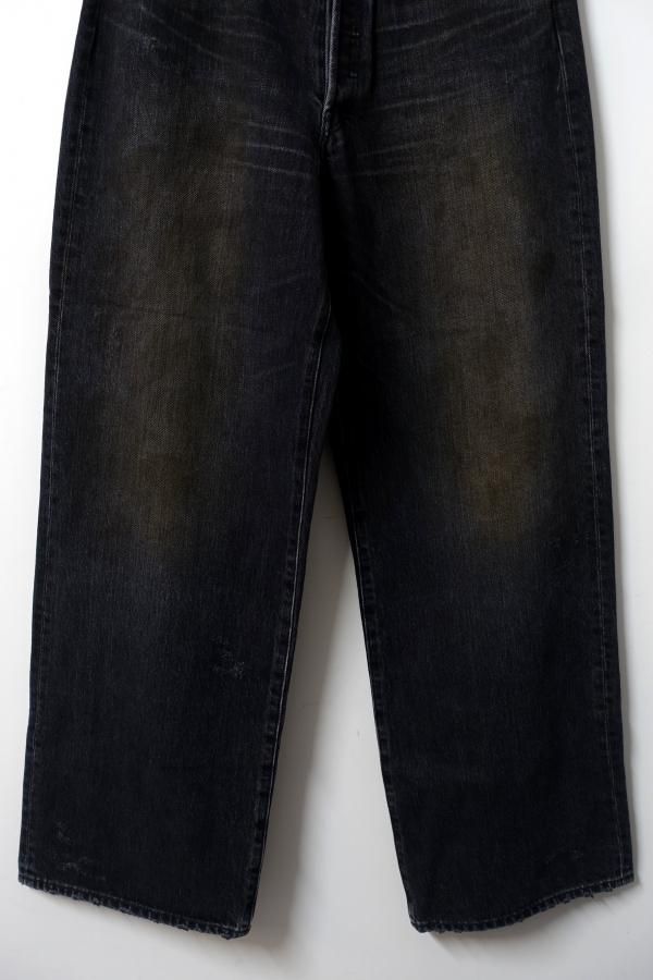 シュタイン　デニム　ST.1234 LOOSE DENIM JEANS ssstein / シュタイン】LOOSE DENIM JEANS - BLACK | 公式通販