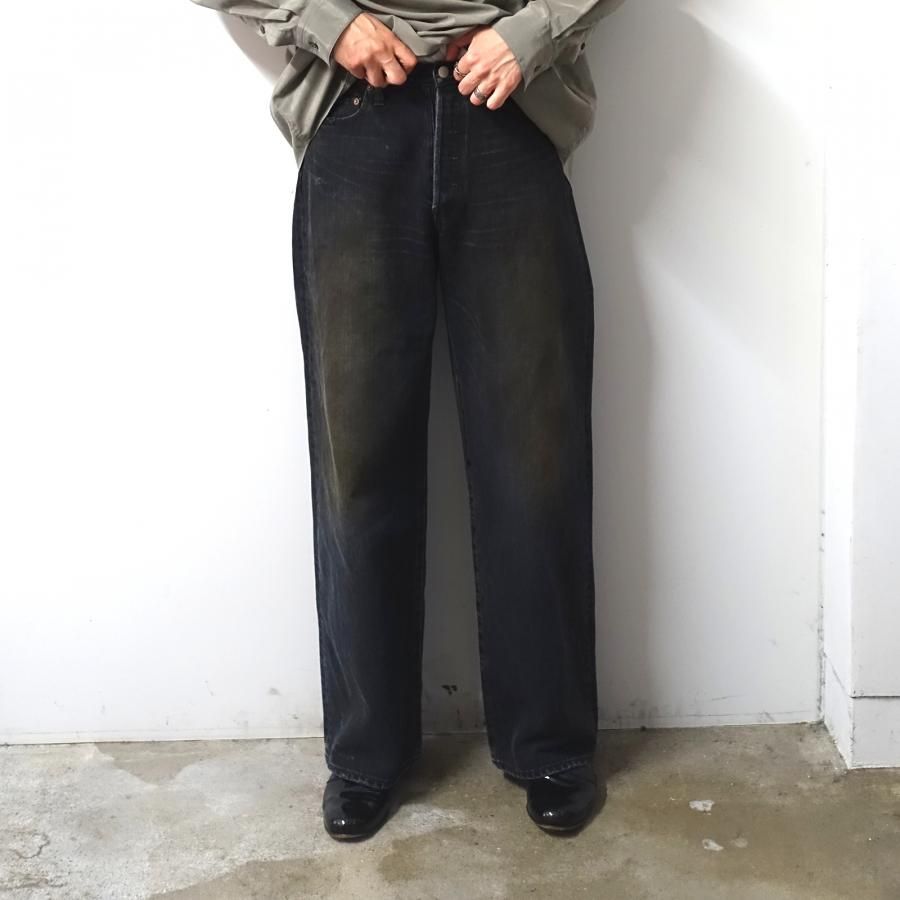 <img class='new_mark_img1' src='https://img.shop-pro.jp/img/new/icons13.gif' style='border:none;display:inline;margin:0px;padding:0px;width:auto;' />ssstein(奿)/LOOSE DENIM JEANS/BLACK