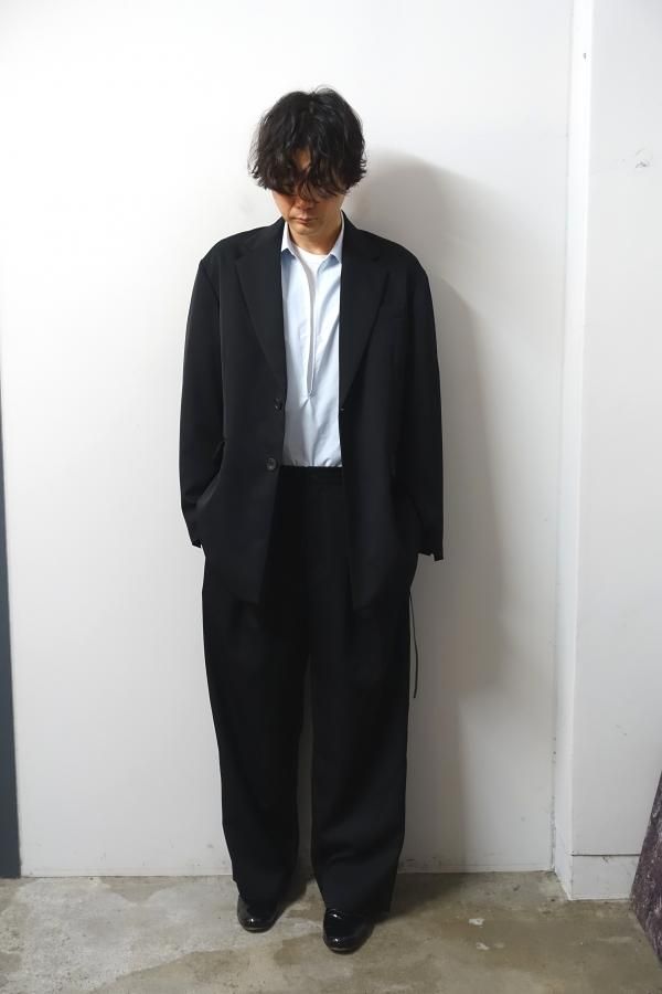 ssstein(シュタイン)/EASY WIDE TROUSERS/BLACK 通販 取り扱い