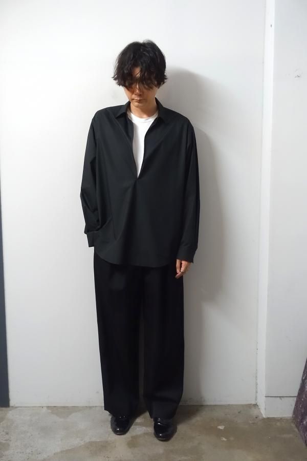 シュタイン　ワイドスラックス ssstein(シュタイン)/EASY WIDE TROUSERS/BLACK 通販 取り扱い