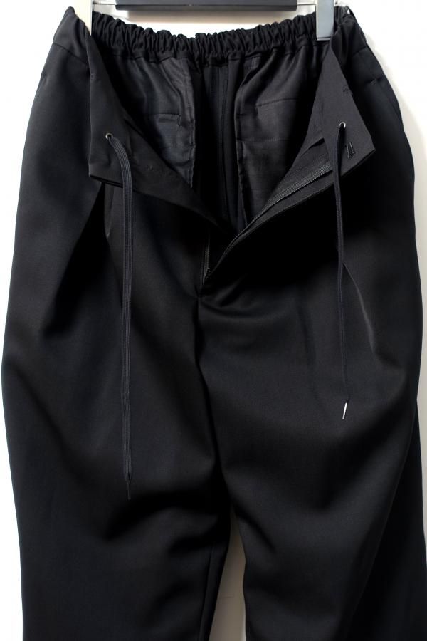 ssstein スラックス ssstein(シュタイン)/SILK NYLON EASY WIDE TROUSERS/BLACK 通販